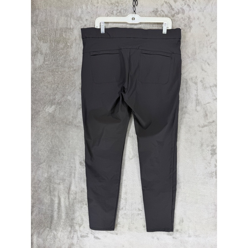 Athleta Wander Stash Skinny Pant Women 14 Black Stretch Hiking Commuter Trousers - Picture 9 of 11